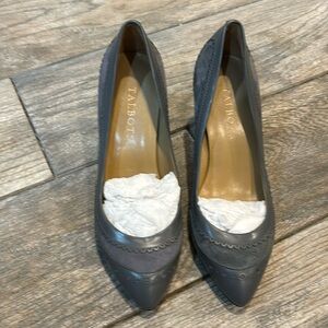 Talbots Women’s gray leather and suede heels size 5.5